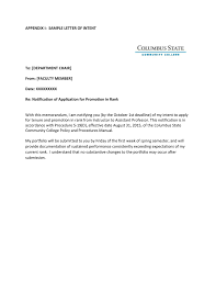 Leave the hiring manager with no doubt that you could perform the job duties at the highest level. Appendix I Sample Letter Of Intent To Department Chair