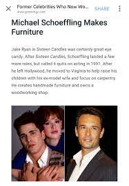 Valerie's husband, michael schoeffling, has an estimated net worth of more than $1 million. Parece Que O Astro Dos Anos 90 Michael Schoeffling Hoje Em Dia Tem Uma Excelente Carreira Sendo O Rodrigo Santoro Feminista Cansada Scoopnest