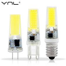 Lampada Led Lampe G4 G9 E14 220 V Ac Dc 12 V Cob Bombillas Led Ampoule Ampoule Led E14 G9 G4 Cob Lumieres Remplacer 20 W Halogene G4 Crystal Chandelier Lighting Lamp Led Bulb
