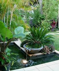 Pin By Zebada Strauss On Kert Water Features In The Garden Tropical Garden Design Ponds Backyard