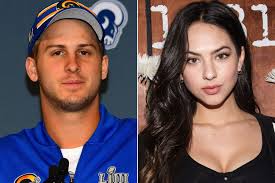 The rams set sail into the offseason making something as clear as southern california's recent choppy weather: Model Helps Rams Quarterback Jared Goff Get Over Super Bowl Loss