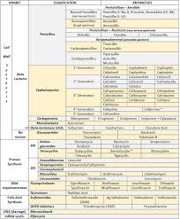 antibiotics cheat sheet also remember sulfonamides