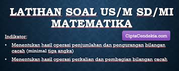 Check spelling or type a new query. Latihan Soal Bilangan Cacah Persiapan Us Sd Ciptacendekia Com