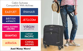 To better prepare you, we put together an overview of expected baggage fees, by airline carrier, when flying from the us and canada. Flight Knight Lightweight 4 Wheel 300d Soft Case Suitcases Compatible With For Vueling Ryanair Easyjet Ba Tui Fly Cabin Hold Luggage Options Approved For 78 Airlines Amazon Co Uk Luggage