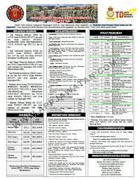 Laskar muda (tldm) lelaki/ perempuan sesi 216/2017. Pemilihan Awal Perajurit Muda Lelaki Siri 185 Tahun 2017 Ogos 2017 Appjawatan Malaysia