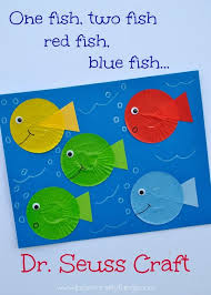 One Fish Two Fish Red Fish Blue Fish Dr Seuss Craft Seuss Crafts Dr Seuss Preschool Preschool Crafts