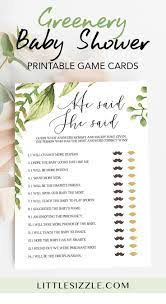 He Said She Said Baby Shower Game Template Printable Baby Shower Games Baby Shower Games Daddy Baby Shower