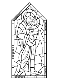 Download this adorable dog printable to delight your child. Mother Mary With Jesus Stained Glass Coloring Page Free Printable Coloring Pages For Kids