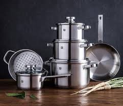 Zwilling Joy Cookware Combo Set Of 10 Stainless Steel Cookware Set Cookware Zwilling J A Henckels