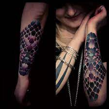 Snake Skin Tattoo By Dodie Tattoos Snake Skin Tattoo Tattoo Biceps