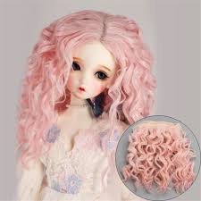 15*100cm Doll Hair Curly Wigs Fashion Mini Tresses High-Temperature 1/6 1/4  1/3 Screw Periwig Toy Toupee Kids Gift DIY Accessory