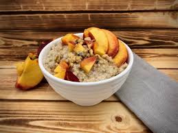 Peaches And Cream Oatmeal Best Oatmeal Recipe Whole Grain Oatmeal Healthy Breakfast