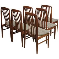 Six Midcentury Danish Modern Teak Benny Linden Dining Chairs Dining Chairs Chair Design Dining Chair Design