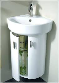 corner pedestal sinks for small
