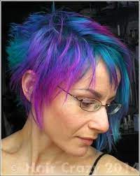 All Hair Timelines Haircrazy Com Multi Colored Hair Cool Hair Color Short Purple Hair