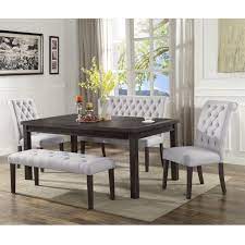 Shop for dining room banquette bench online at target. Crown Mark Palmer Dining 2022t 4072 2xs Bench S 2 Transitional Dining Set With Two Benches Dunk Bright Furniture Table Chair Set With Bench