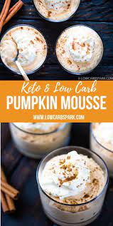 Fluffy Low Carb And Keto Pumpkin Mousse Lowcarbspark Recipe Pumpkin Mousse Low Carb Pumpkin Cheesecake Low Carb Recipes Dessert