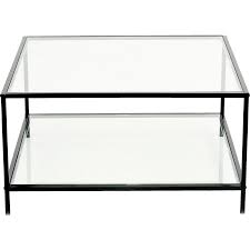 Alinea Decoration Loka Table Basse Carree En Metal Noir Et Verre H42cm Table Basse Carree Table Basse Style Table Basse