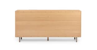 A dresser refinished with java gel stain and antique white milk paint from general finishes. Nera Oak 6 Drawer Double Dresser Article