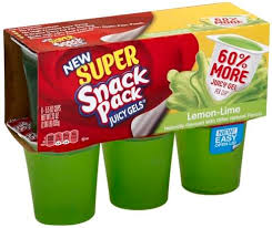 snack pack lemon lime juicy gels 6 ea