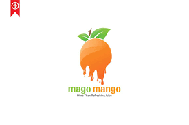 Mago Mango Juice Logo Template Juice Logo Logo Templates Graphic Design Posters