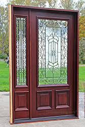 Exterior Entry Doors With 1 Sidelight Solid Mahogany Entry Doors