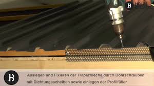 Gartenhaus Dach Mit Trapezblech Decken So Geht S Youtube