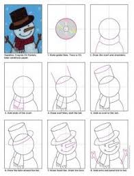 Maybe you would like to learn more about one of these? Draw A Happy Snowman Art Projects For Kids Projets Creatifs Pour Enfants Art Jeunes Enfants Art D Hiver