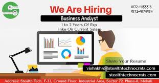 We Are Hiring Businessanalyst 1 To 2 Years Of Experience Hike On Current Salary Share Your Cv To Vishakha Stealthtechnocrats Com Address Business Analyst