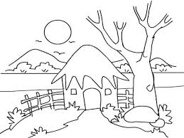 Maybe you would like to learn more about one of these? House Colour Simple House Coloring Pages For Kids Drawing With Crayons