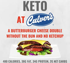 Keto At Culvers In 2019 Keto Keto Fast Food Keto Restaurant
