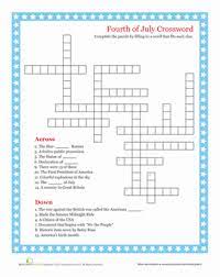 New crossword puzzles are published daily and we have over 20 different crossword puzzles for you to solve. 4th Of July Crossword Worksheet Education Com