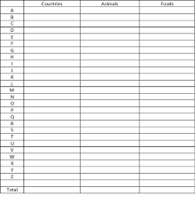 General education it's hard to imagine a time when you didn't know the alphabet, so the idea. Alphabet Scattergories Printable English Worksheet Free Esl Resources