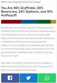 What Is Your Hogwarts House Percentage In 2020 Harry Potter House Quiz What S Your Hogwarts House Sorting Quiz