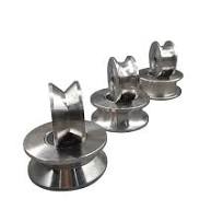 1pcs Stainless Steel Track Pulley Bearing Quiet Wheel Sliding Door V/U/H  Type Grooved Steel Wire Rope Directional Roller - AliExpress