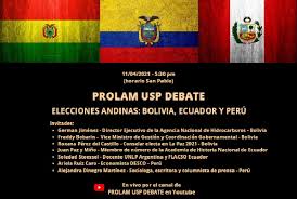 La página web de la vanguardia te permite seguir el escrutinio de los comicios en cataluña en tiempo real. Prolam Usp Debate Elecciones Andinas 2021 Bolivia Ecuador Y Peru Clacso