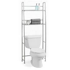 When trying to save space in the bathroom, don't forget that vertical space is your friend. Salt 2 Shelf Over The Toilet Space Saver Bed Bath Beyond