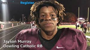 Dowling's Jayson Murray scores 3 touchdowns in 41-0 win over Fort Dodge