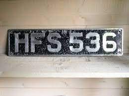 vintage classic car registration plate old uk classic car number plate classic car collectable chippy paint mancave decor classic cars vintage registration plates vehicle registration plate