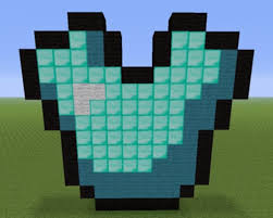 I went online and pulled up several images of minecraft showing diamond helmets. Diamond Chestplate Blueprints For Minecraft Houses Castles Towers And More Grabcraft