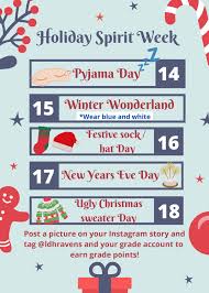 After all, balancing busy schedules with your budget and interests of the family is no easy task. Ldh Holiday Spirit Week Dec 14 18 Longfields Davidson Ss