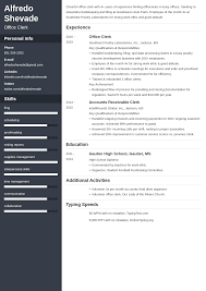 office clerk resumeexamples and 25+