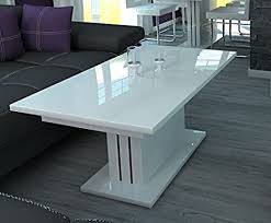 Weiß, hochglanz metallapplikationen ablagefläche maße: Madera Couchtisch Weiss Hochglanz Wohnzimmertisch Sofatisch Tisch Weiss Wohnzimmer 120cm Amazon De Kuche Haushalt