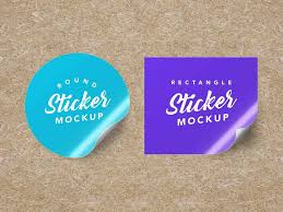 Tapi mencetak stiker kustom berarti menyerahkan secara online stiker desain digital dan jika pengalaman. 40 Eye Catching Sticker Psd Mockup Templates Decolore Net