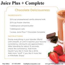 Made With Juice Plus Complete I Love My Juice Plus It S All About Your Health Pam Miller Distributo Juice Plus Shakes Juicing Recipes Juice Plus Complete