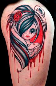 Gothic tattoos for girls, men & women. Tattoos Arkane Ink Gothic Girl Tattoo Girl Tattoos Gothic Tattoo
