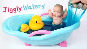 Slime or putty has all colours of the rainbow and it is a fun way to bath a baby. Diy Giant Watery Jiggly Slime Super Liquid Slime With Baby Doll Bath Satisfying Slime Videos Slime Glossy Slime