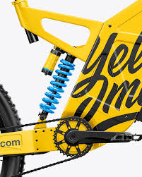 Download Electric Bike Mockup Right Side View In Vehicle Mockups On Yellow Images Object Mockups