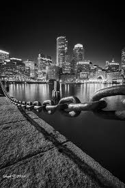 Black And White Cityscape Photography Boston Harbor In B W Boston Photography Cityscape Photography Black And White Landscape