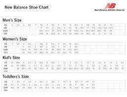 cheap new balance size chart free shipping for worldwide